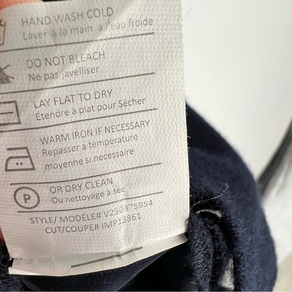 Vince Wool Dark Navy Blue Mixed Media Sweater Dress Size small - Picture 6 of 15